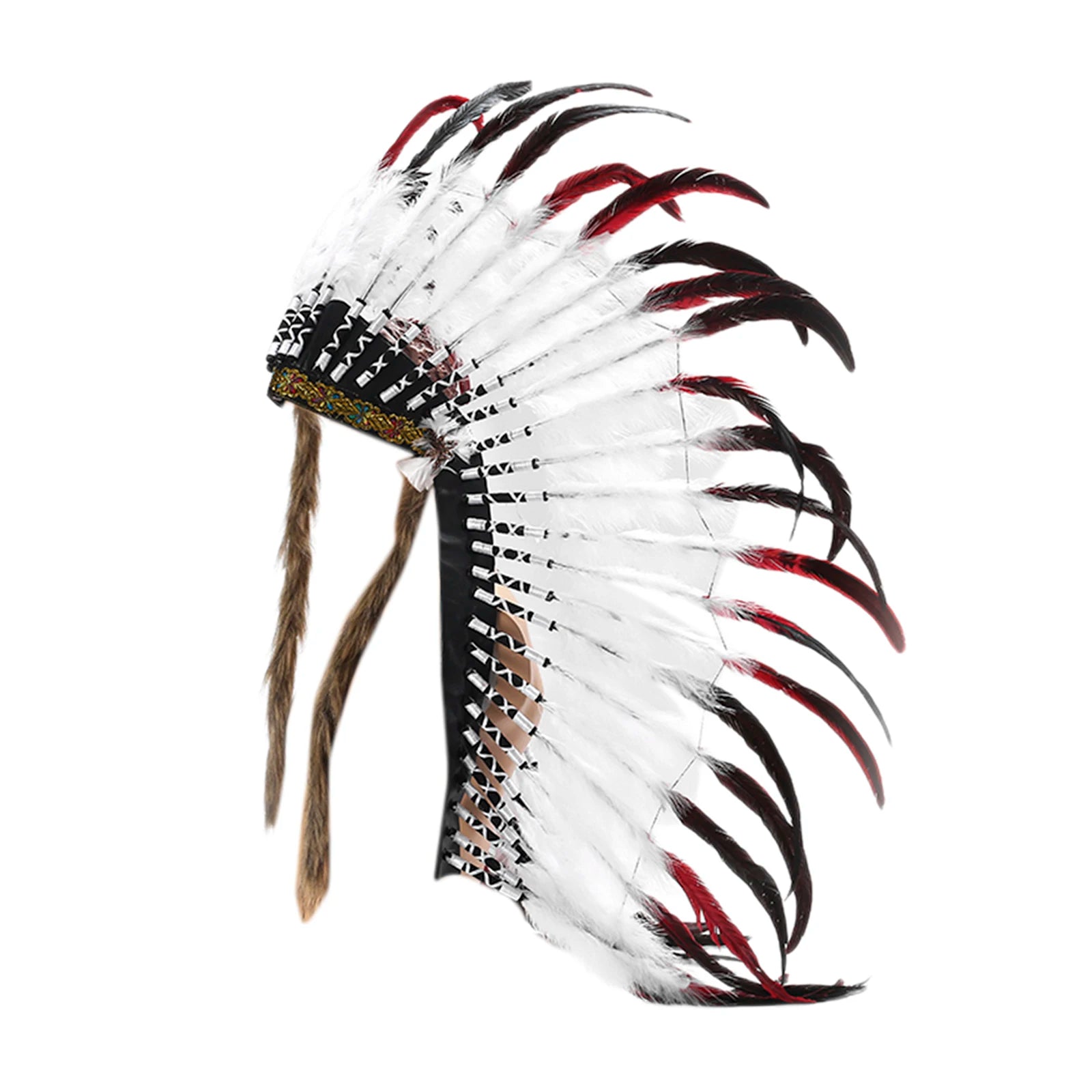 Tribal-Inspired Feather Headdress – Stage, Dance & Costume Accessory