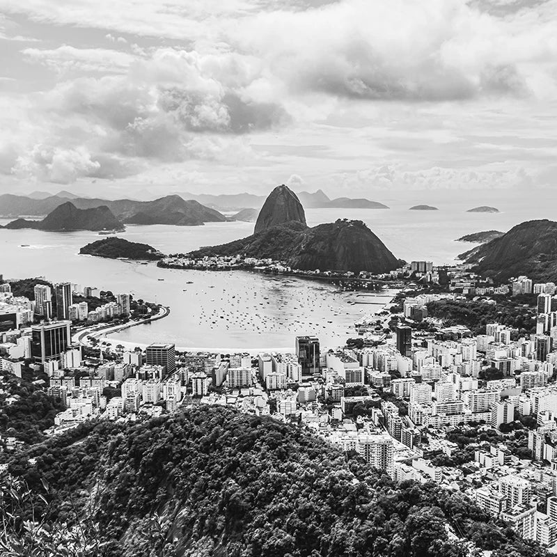 Rio de Janeiro Black & White Poster