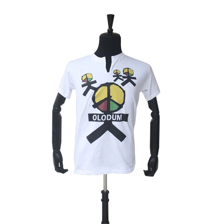Brazil  OLODUM Retro Freedom T-Shirt – Antiwar Cotton Graphic Tee