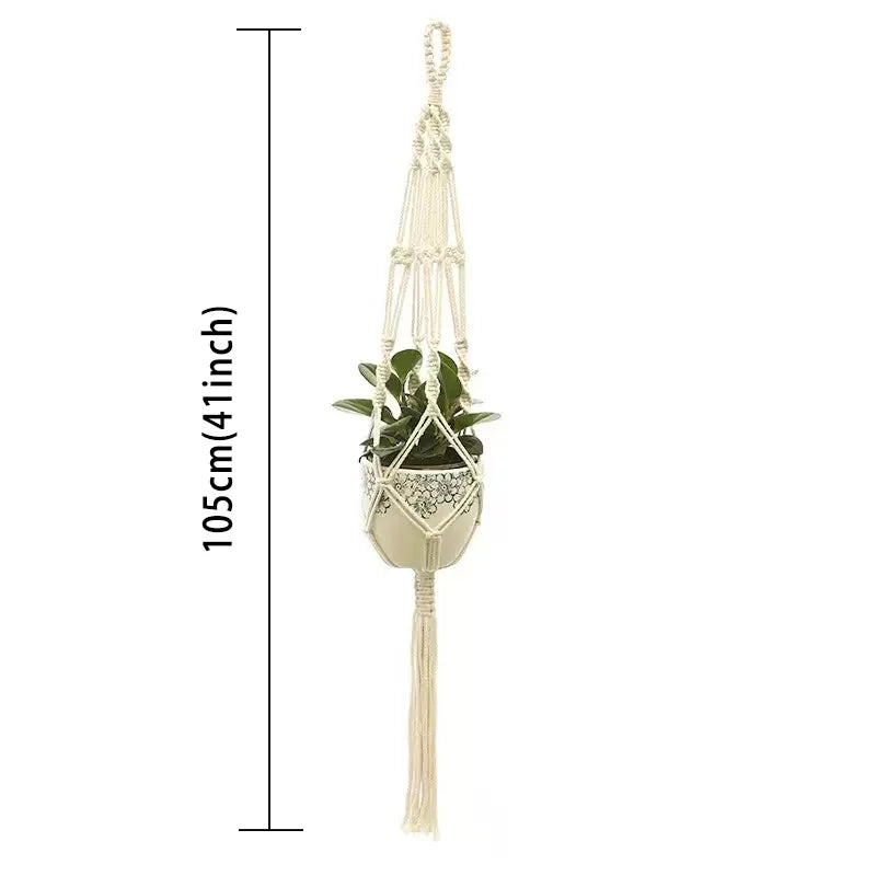 Handmade Macramé Plant Hanger – Hanging Planter Decor