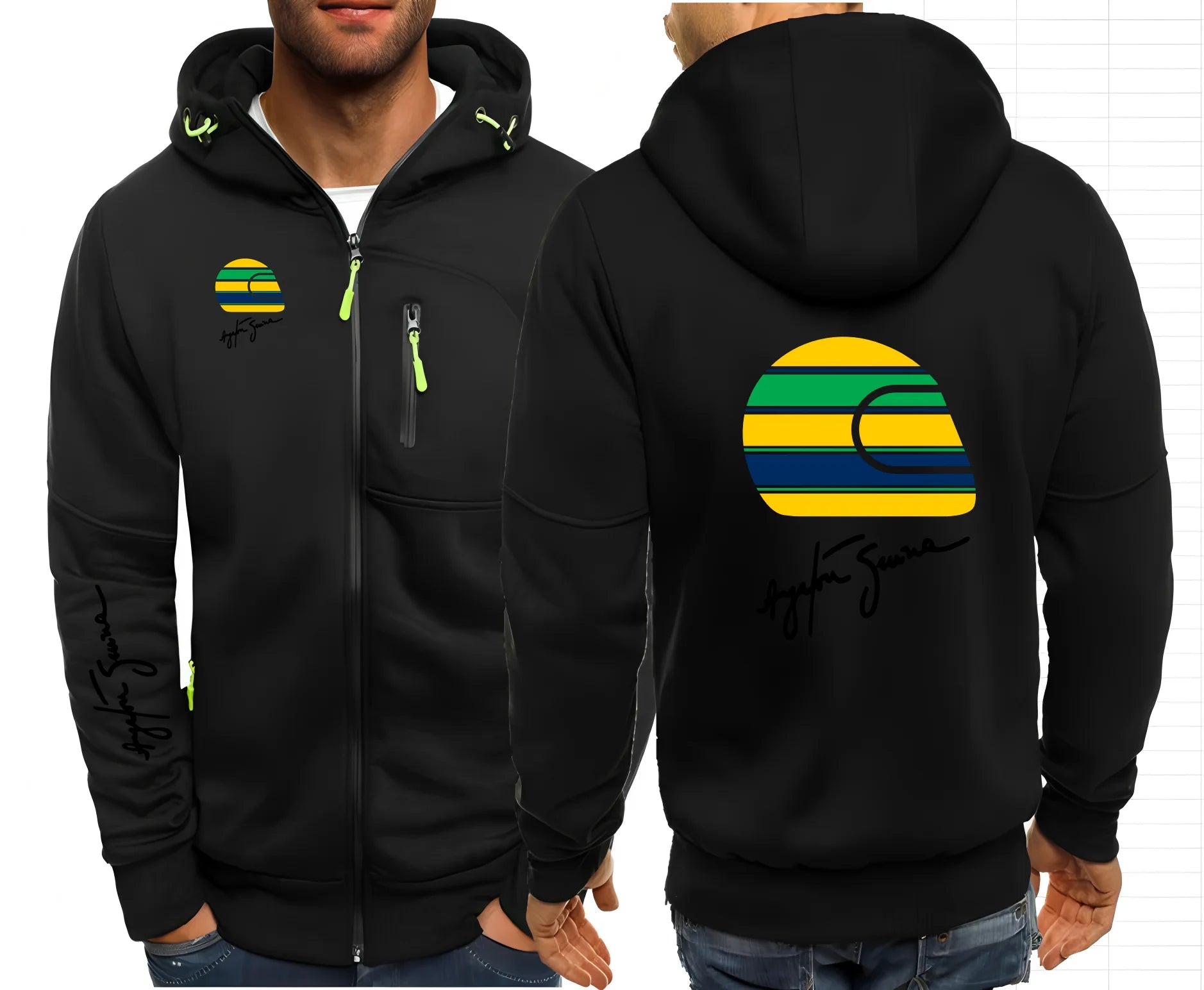 Ayrton Senna F1 Hooded Jacket