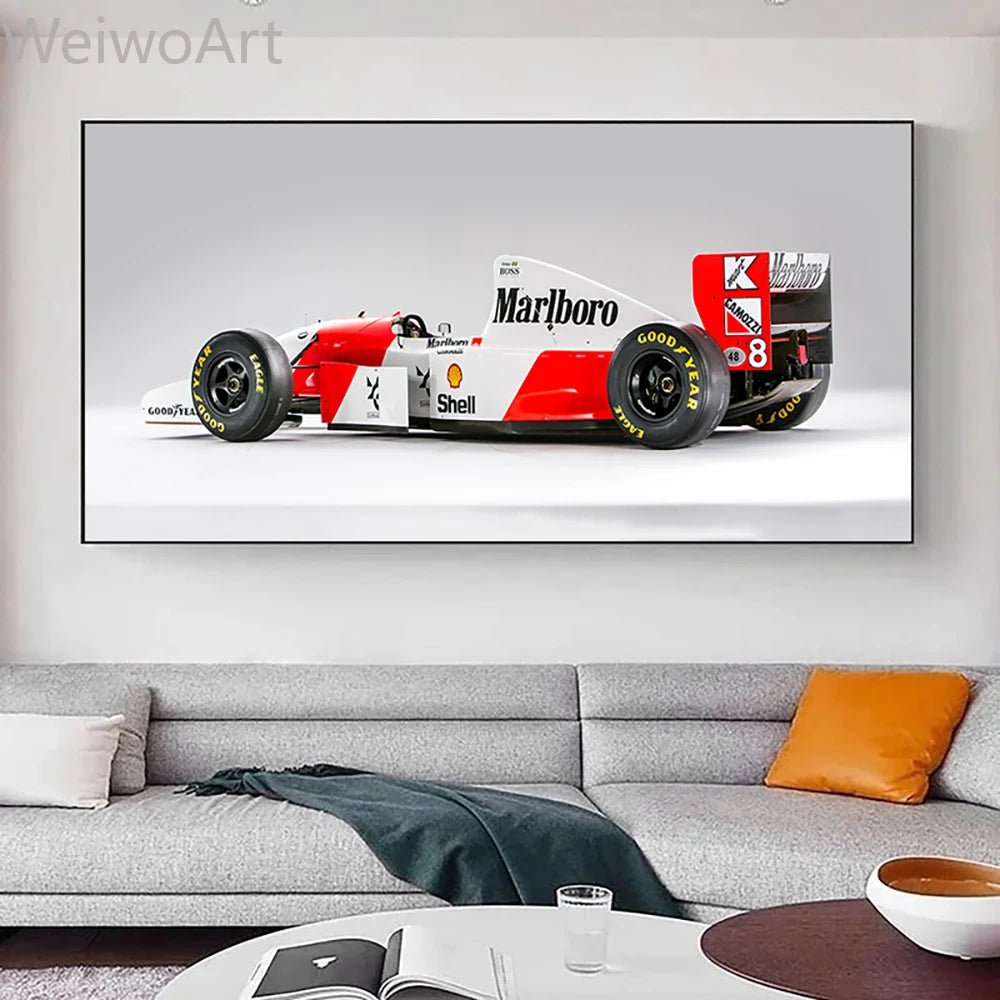 Ayrton Senna World Champion Racing Poster