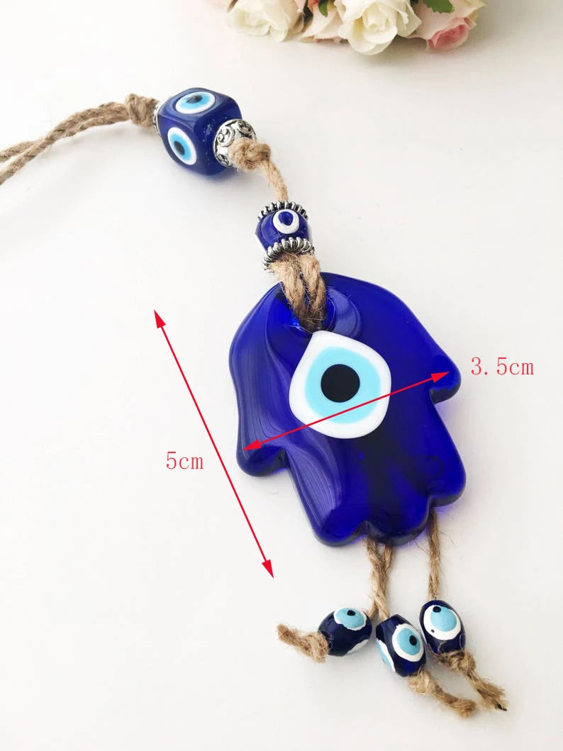 Evil Eye Macrame Wall Hanging – Nazar Protection Decor