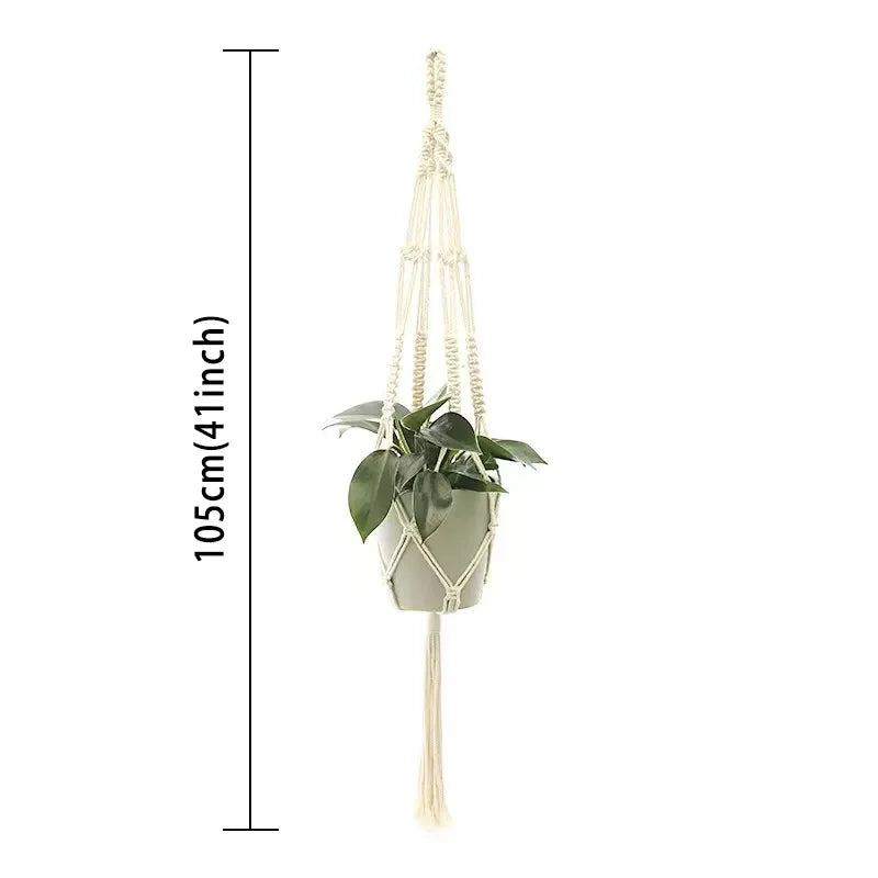 Handmade Macramé Plant Hanger – Hanging Planter Decor