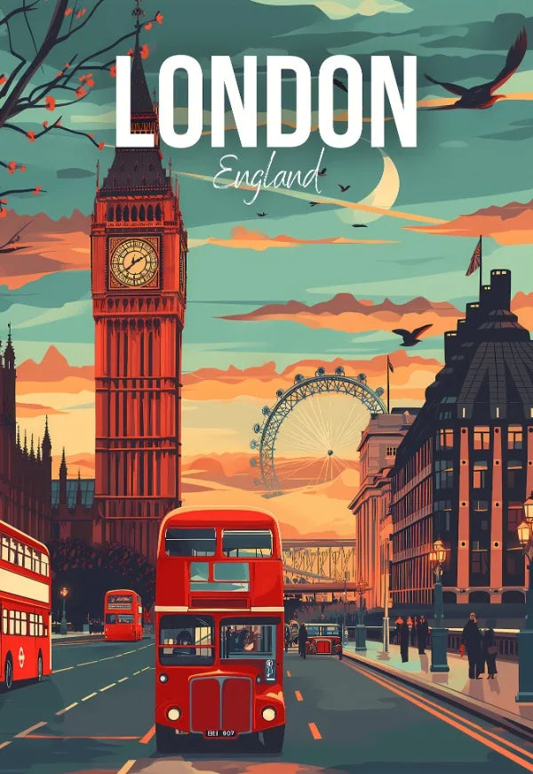 World Travel Art Canvas – Iconic Cities Collection