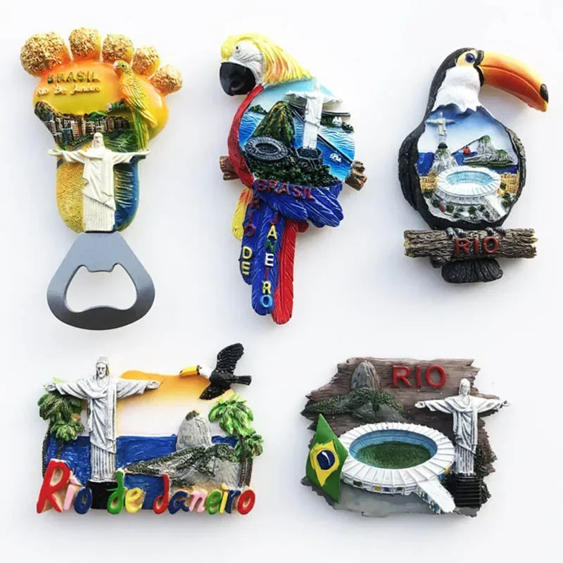 Brazil Fridge Magnet Bottle Opener – Rio de Janeiro Souvenir