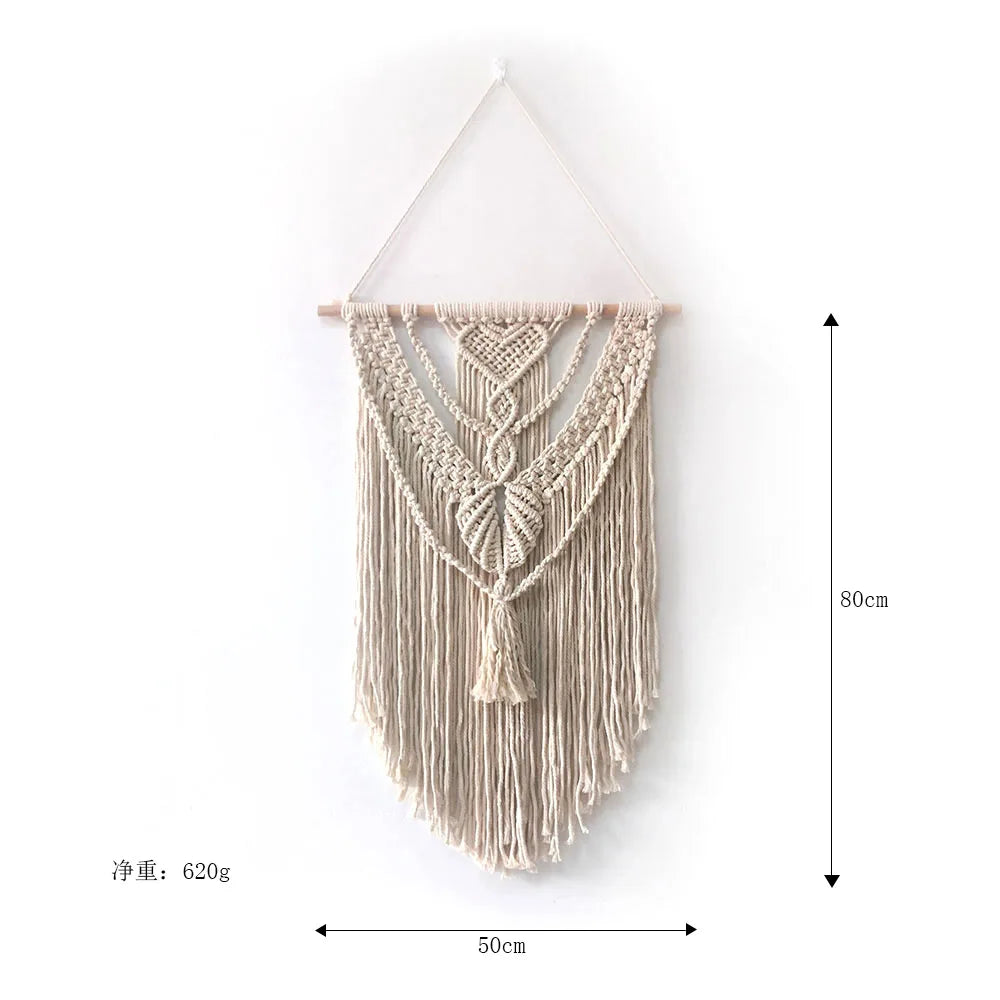 Nordic Macramé Wall Tapestry – Boho Home Decor