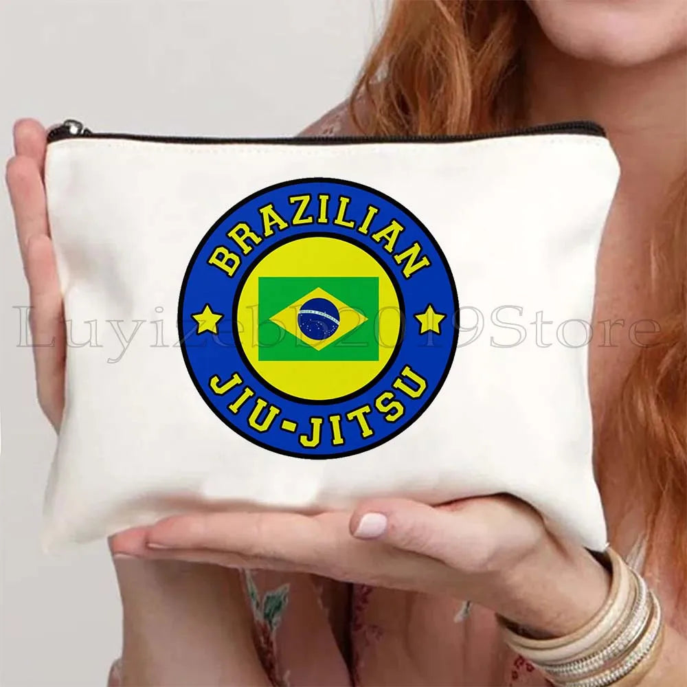 Brazil Canvas Zipper Pouch – Rio de Janeiro Design