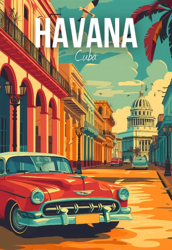 World Travel Art Canvas – Iconic Cities Collection