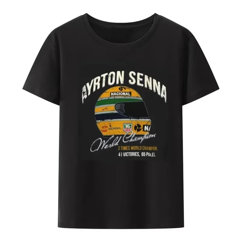 Ayrton Senna Vintage World Championship T-Shirt
