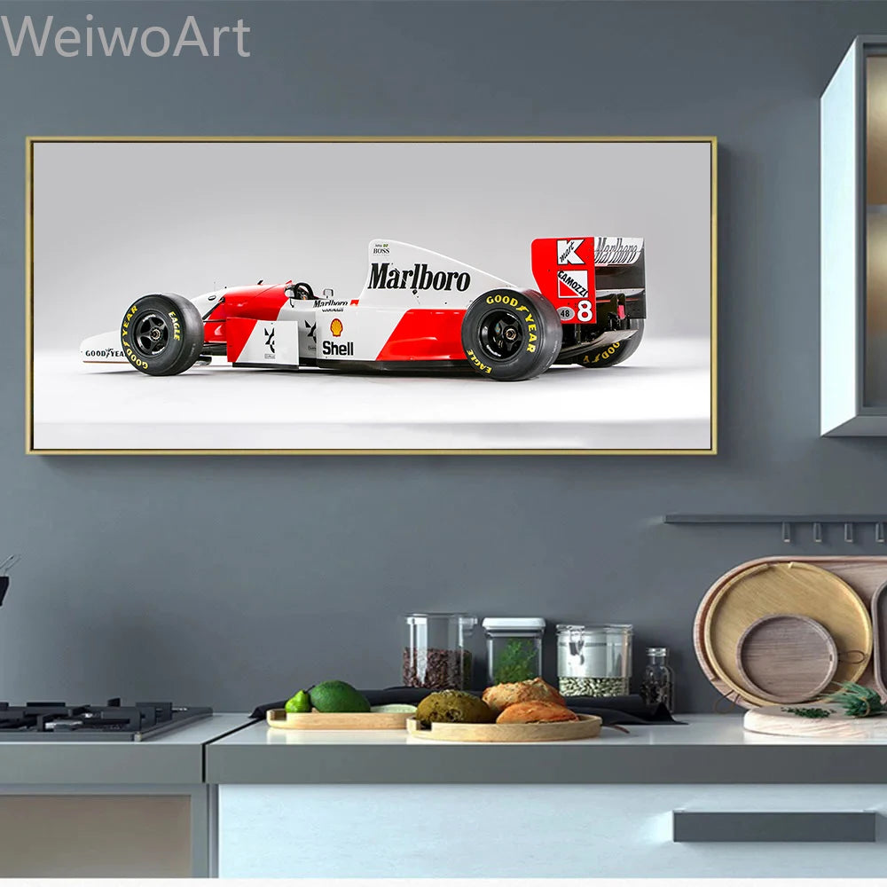 Ayrton Senna World Champion Racing Poster