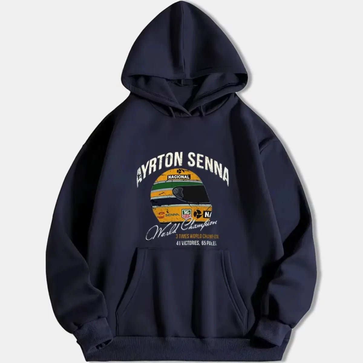 Ayrton Senna Vintage World Championship Hoodie
