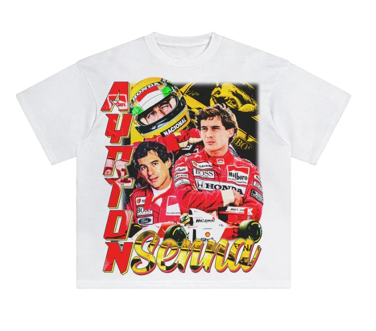 Ayrton Senna Retro Tee