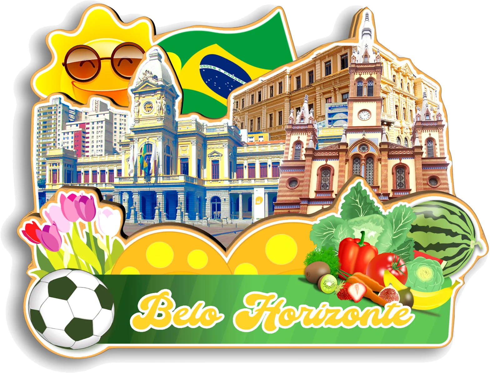 Brazil City Fridge Magnets – Travel Souvenir (Handmade)