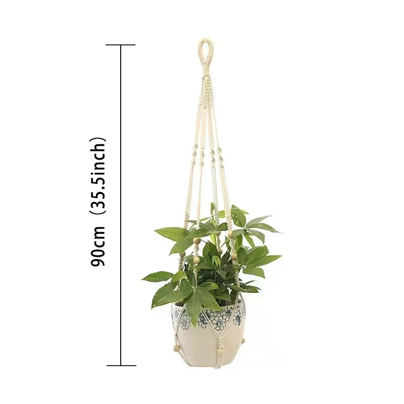Handmade Macramé Plant Hanger – Hanging Planter Decor
