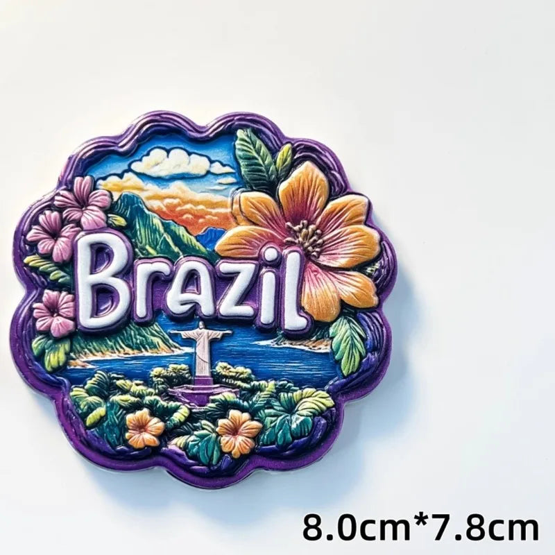 Brazil Fridge Magnets – Rio de Janeiro Souvenir Set