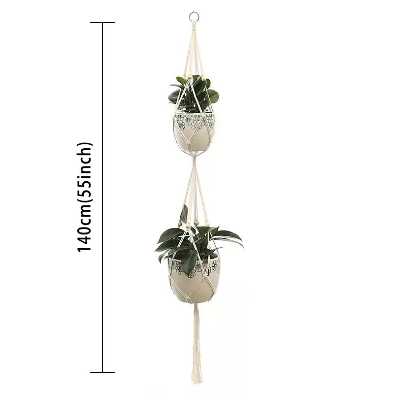 Handmade Macramé Plant Hanger – Hanging Planter Decor