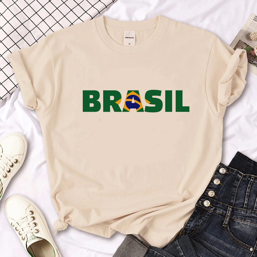 Brazil Graphic Streetwear T-Shirt – Women’s Casual Lifestyle Tee