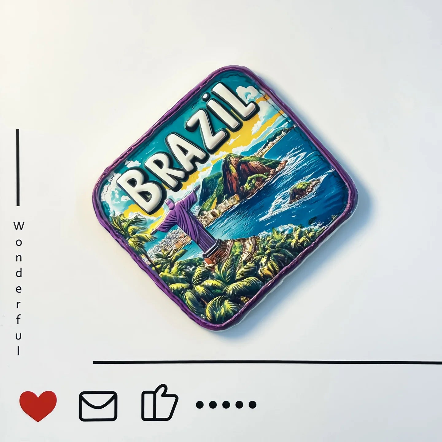 Christ the Redeemer Fridge Magnet – Rio de Janeiro Souvenir