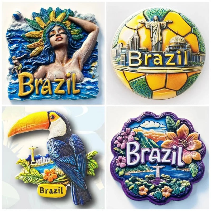 Brazil Fridge Magnets – Rio de Janeiro Souvenir Set