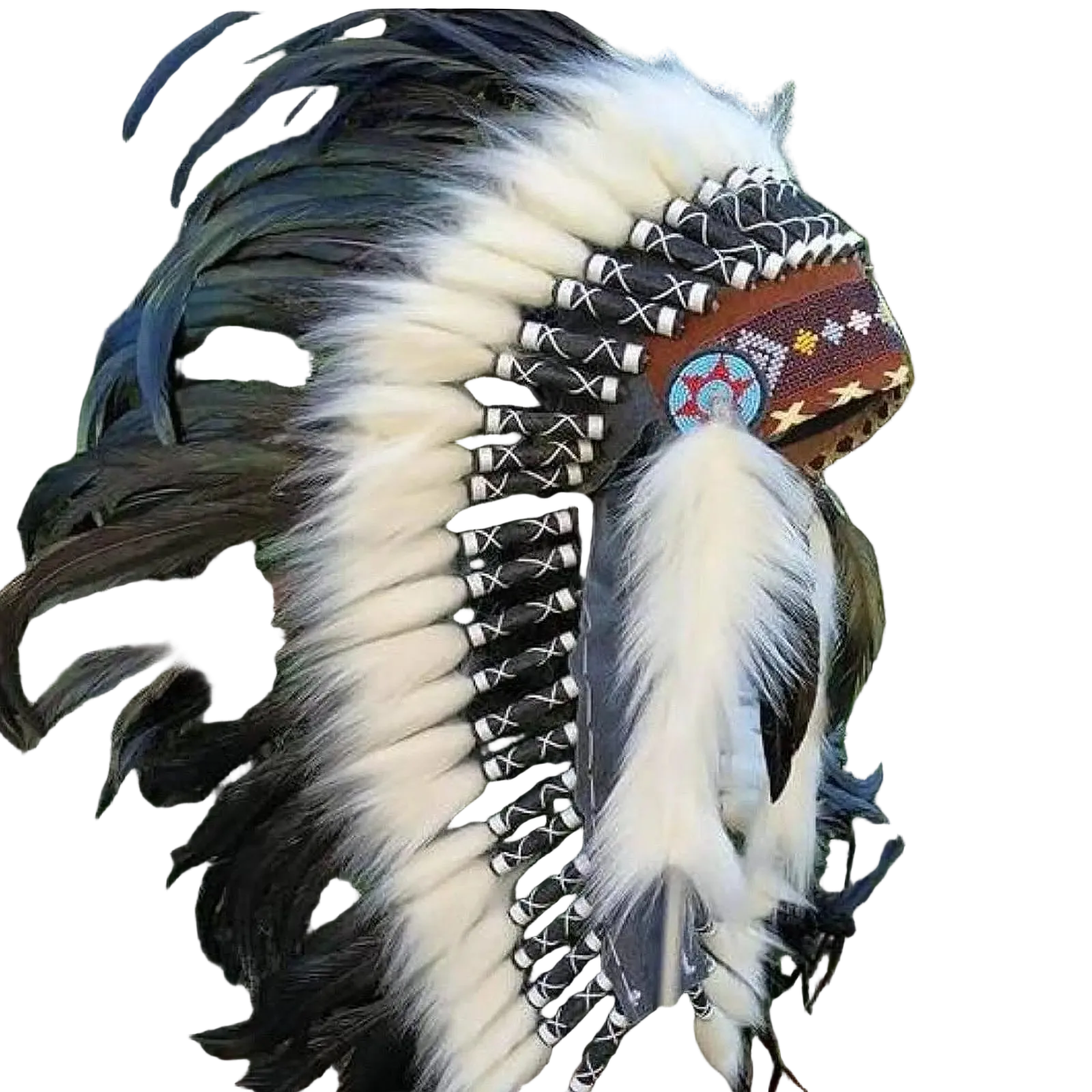 Carnival Feather Headdress – Tribal-Inspired Festival Headwear