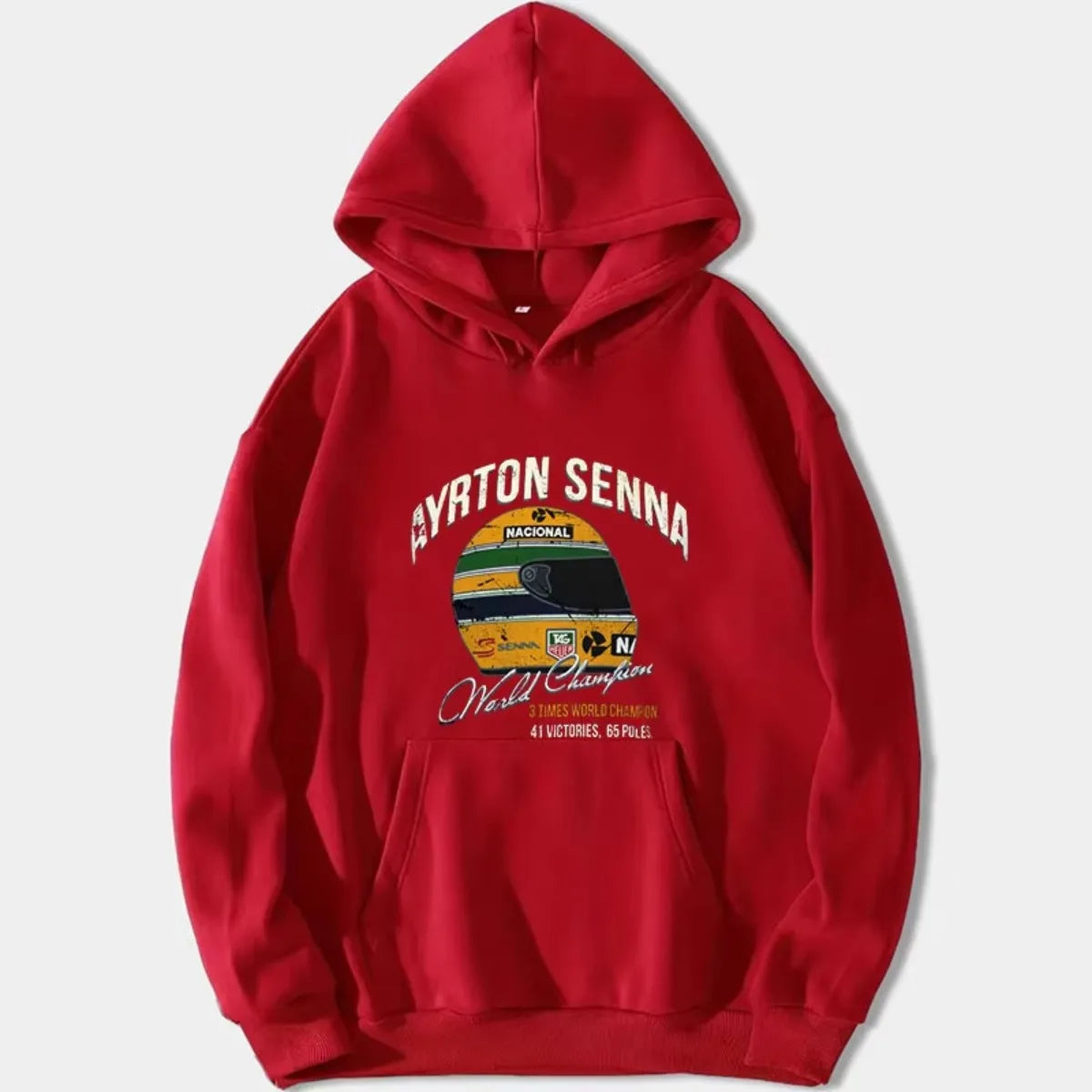 Ayrton Senna Vintage World Championship Hoodie