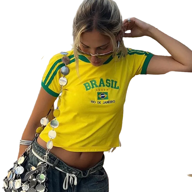 Brazil Five-Star Crop Top