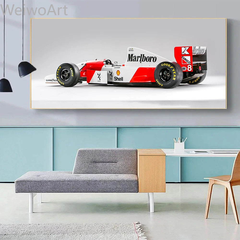 Ayrton Senna World Champion Racing Poster