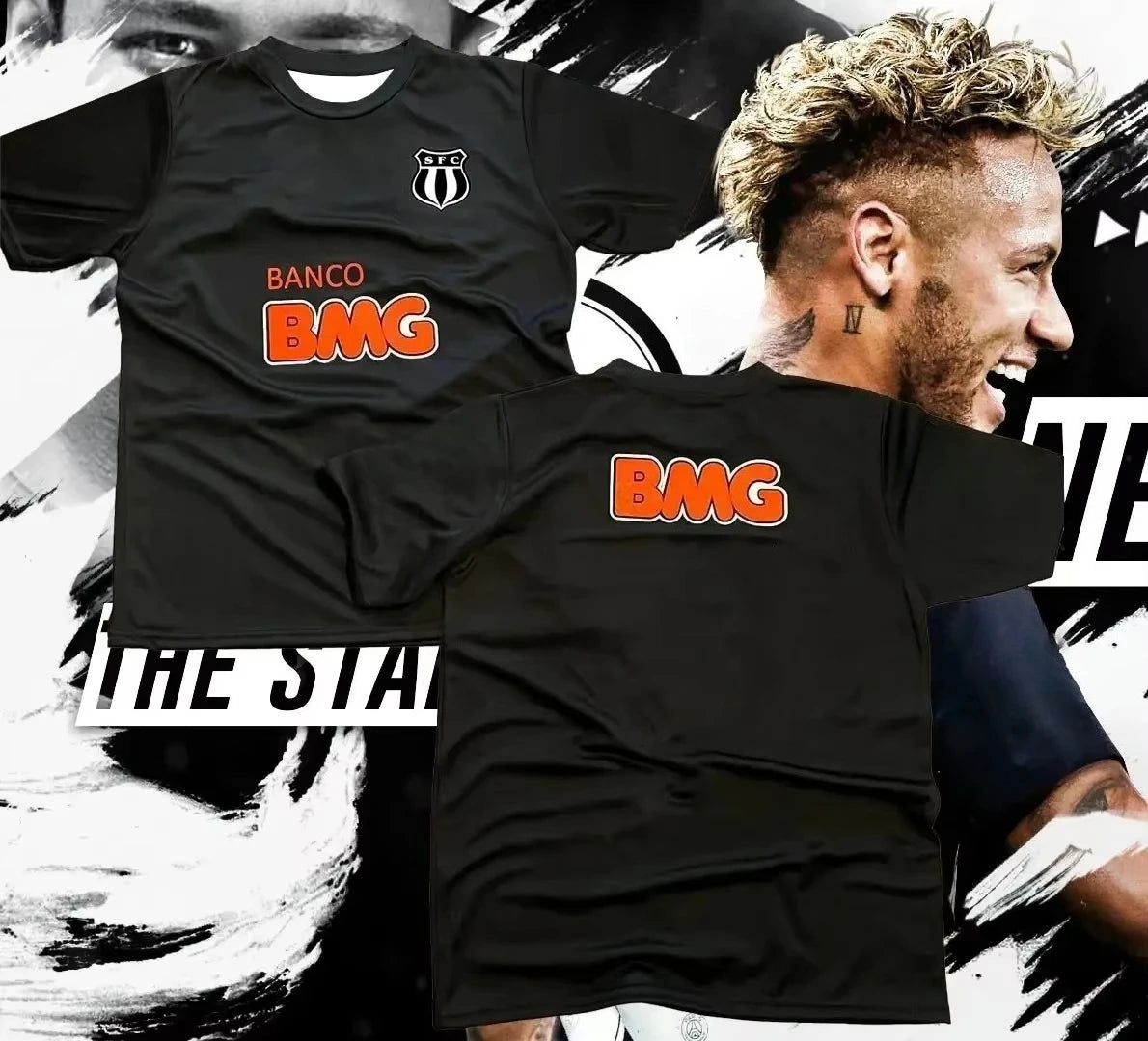 Santos FC Vintage Football Jersey 25/26 – Neymar Inspired