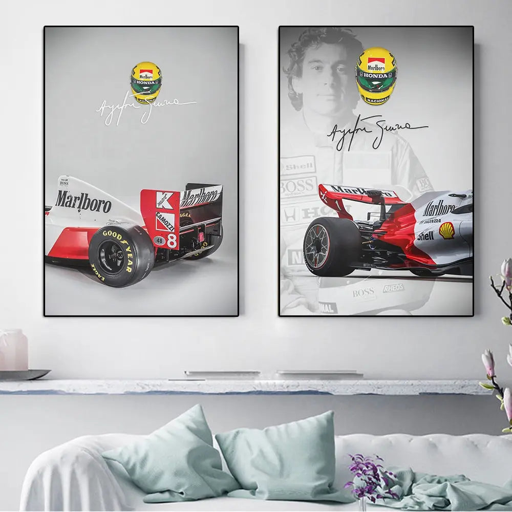 Ayrton Senna Grand Prix Canvas