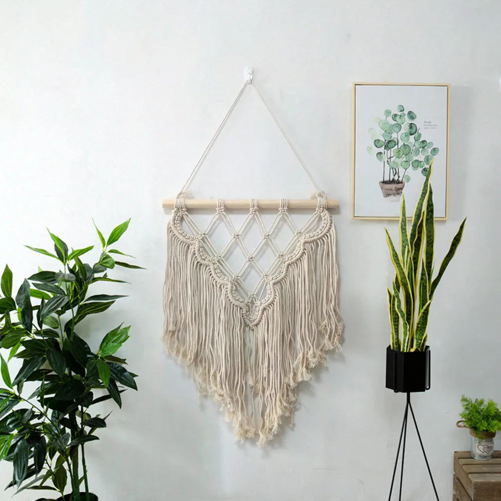 Nordic Macramé Wall Tapestry – Boho Home Decor