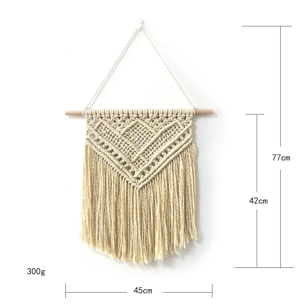 Nordic Macramé Wall Tapestry – Boho Home Decor