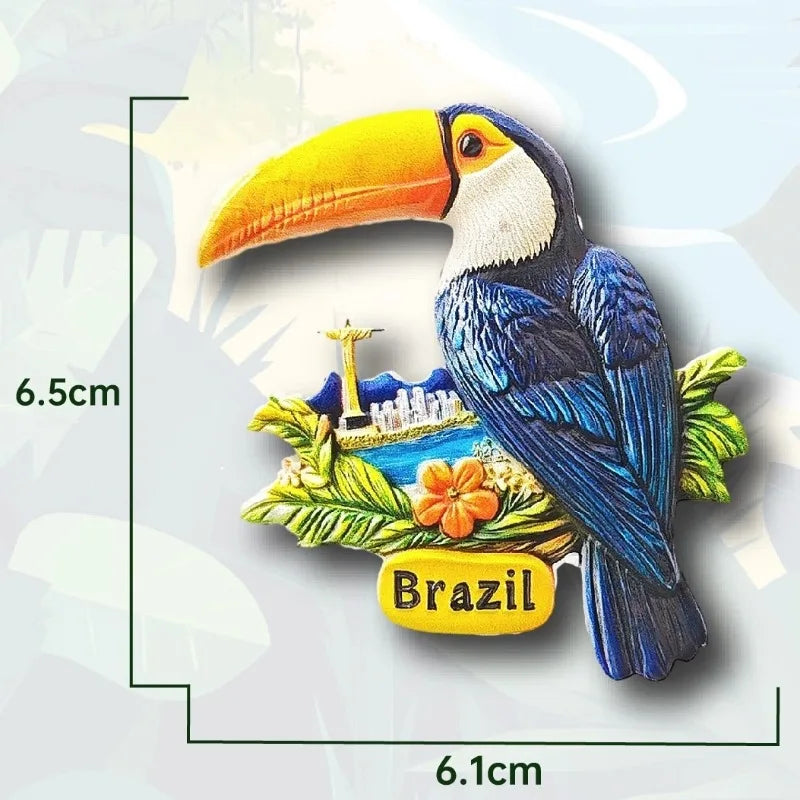 Brazil Fridge Magnets – Rio de Janeiro Souvenir Set