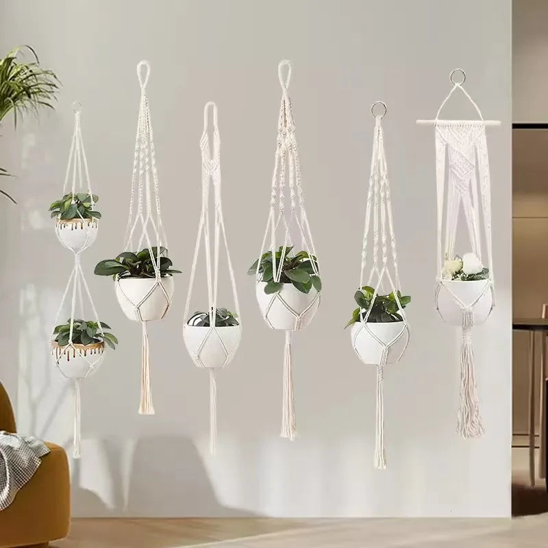 Handmade Macramé Plant Hanger – Hanging Planter Decor