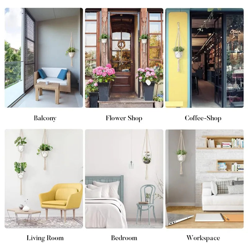 Handmade Macramé Plant Hanger – Hanging Planter Decor