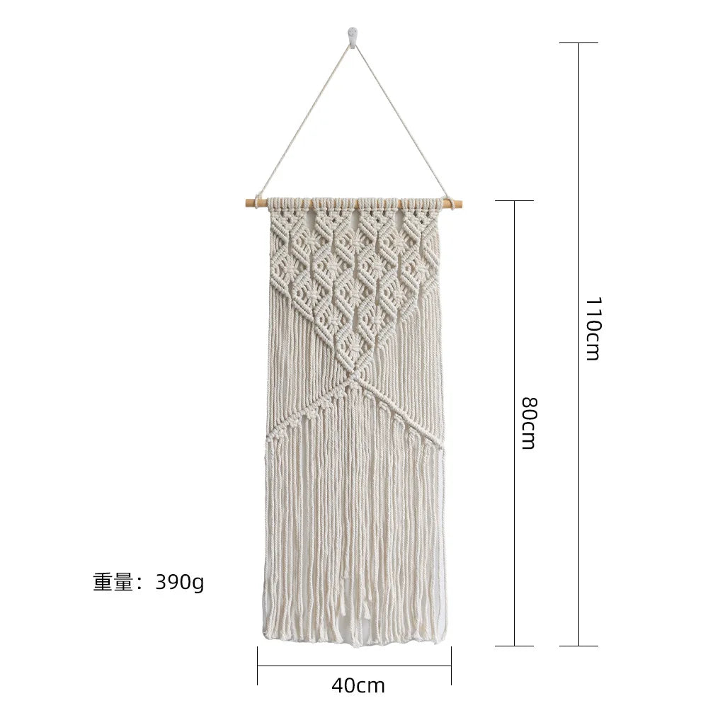 Nordic Macramé Wall Tapestry – Boho Home Decor