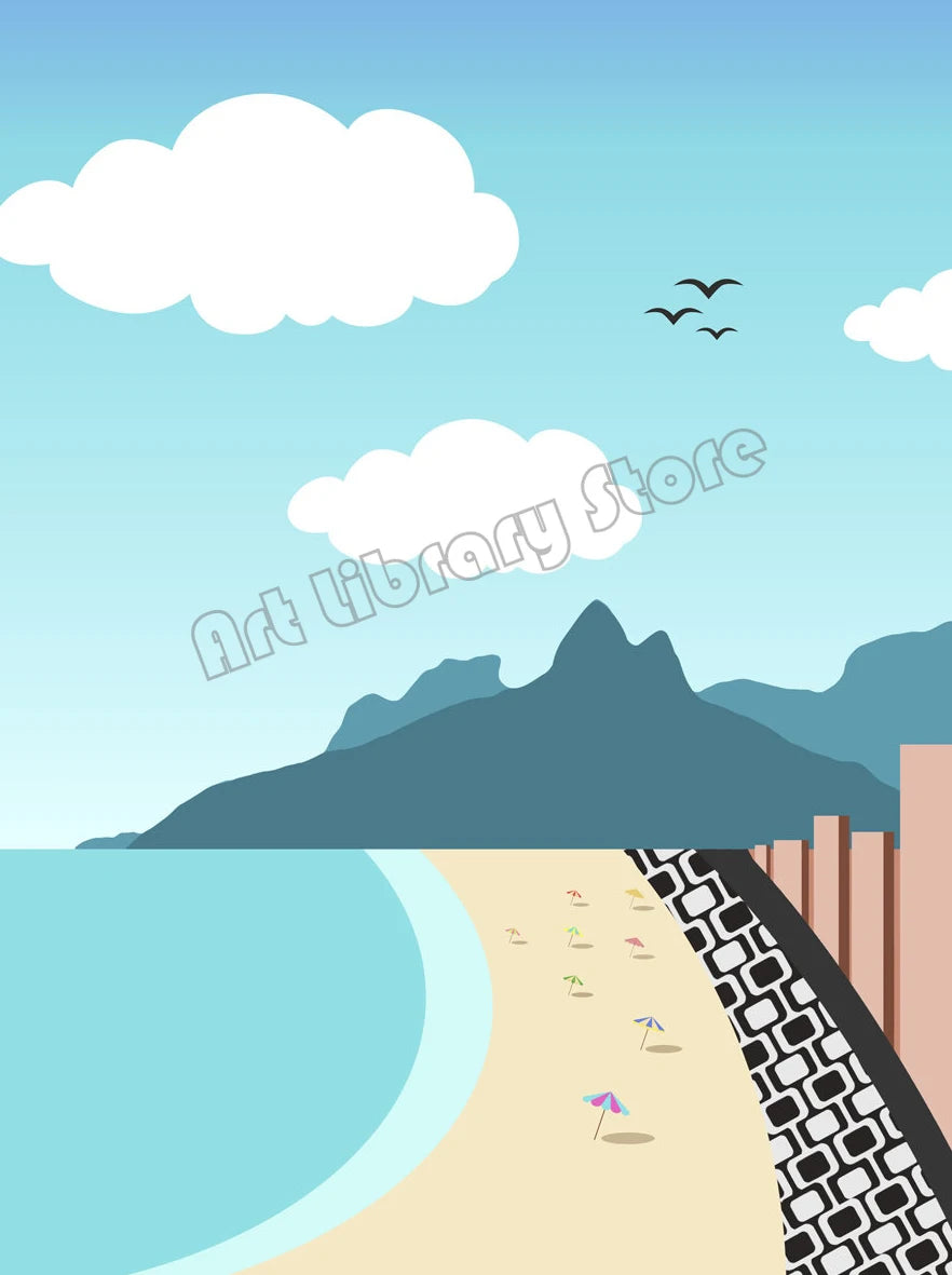 Brazilian Summer Canvas Art – Rio de Janeiro Quotes