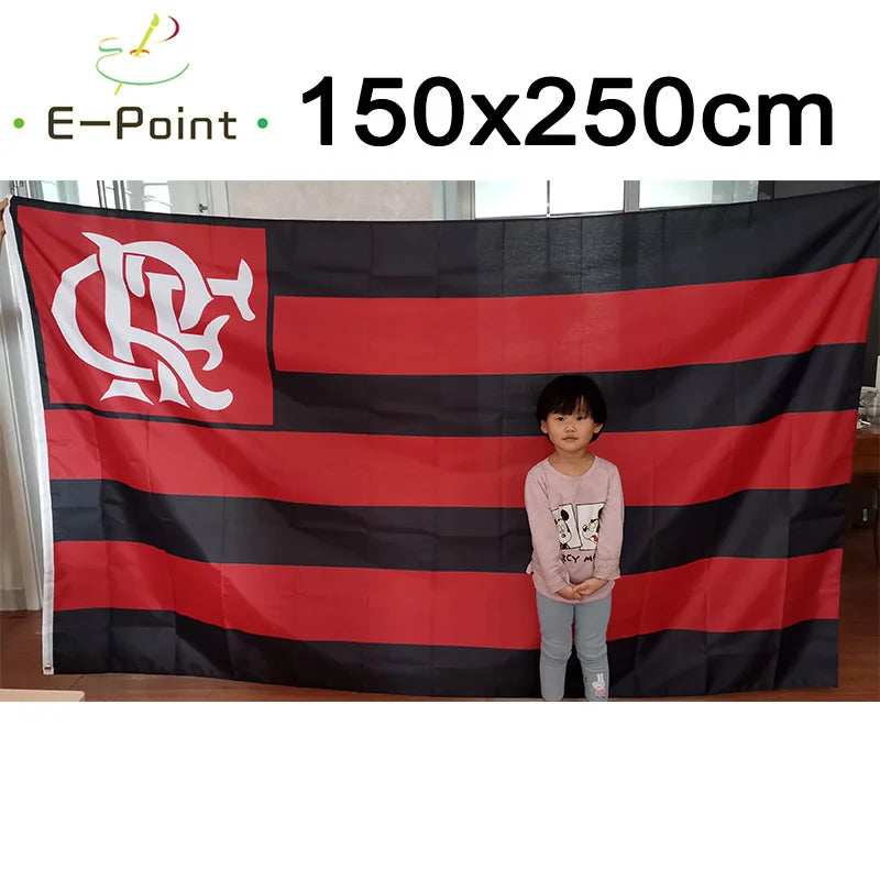 Brazil & Flamengo Flag Banner – Large Size Home Decor