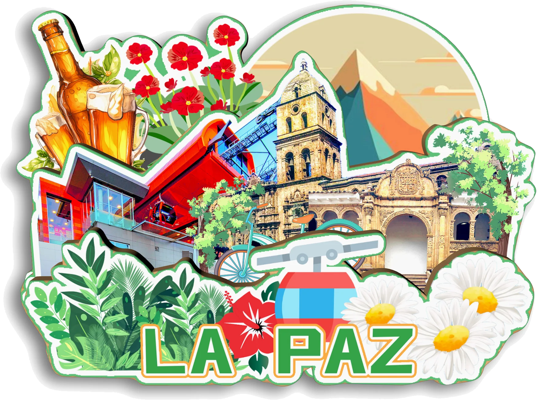 South America Travel Fridge Magnets – Handmade Souvenir