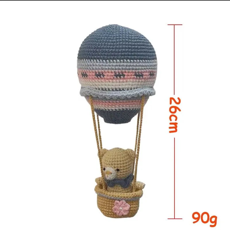 Crochet Hot Air Balloon Wall Hanging – Boho Nursery Decor