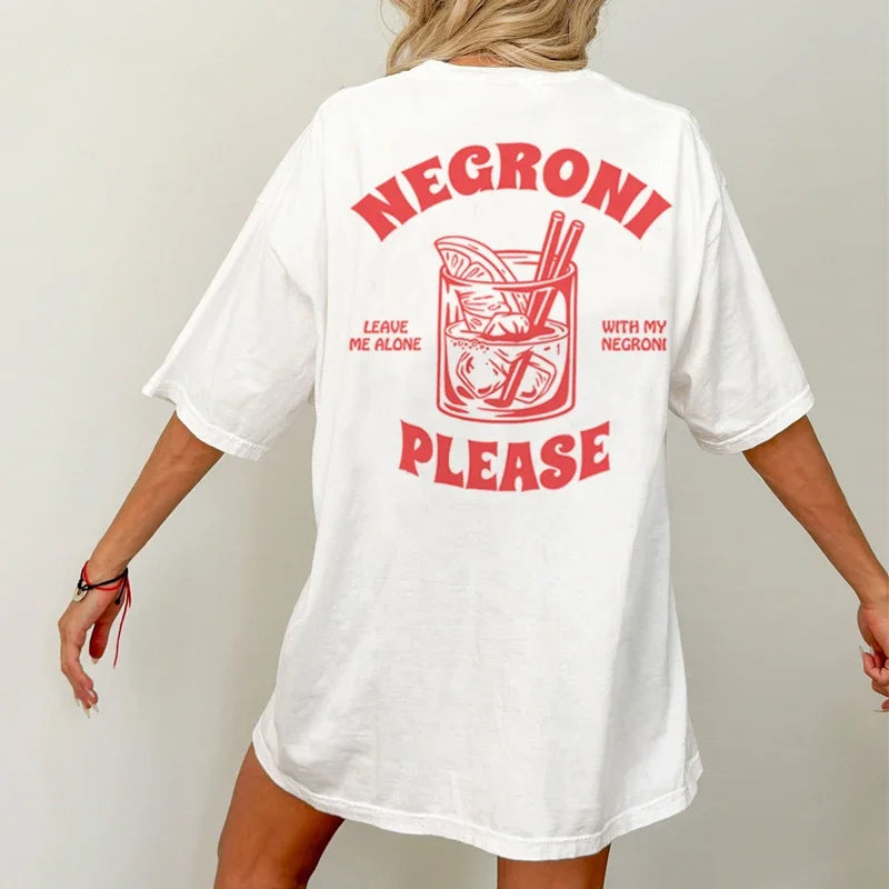 “Negroni Please” Vintage T-Shirt – Unisex Streetwear Tee