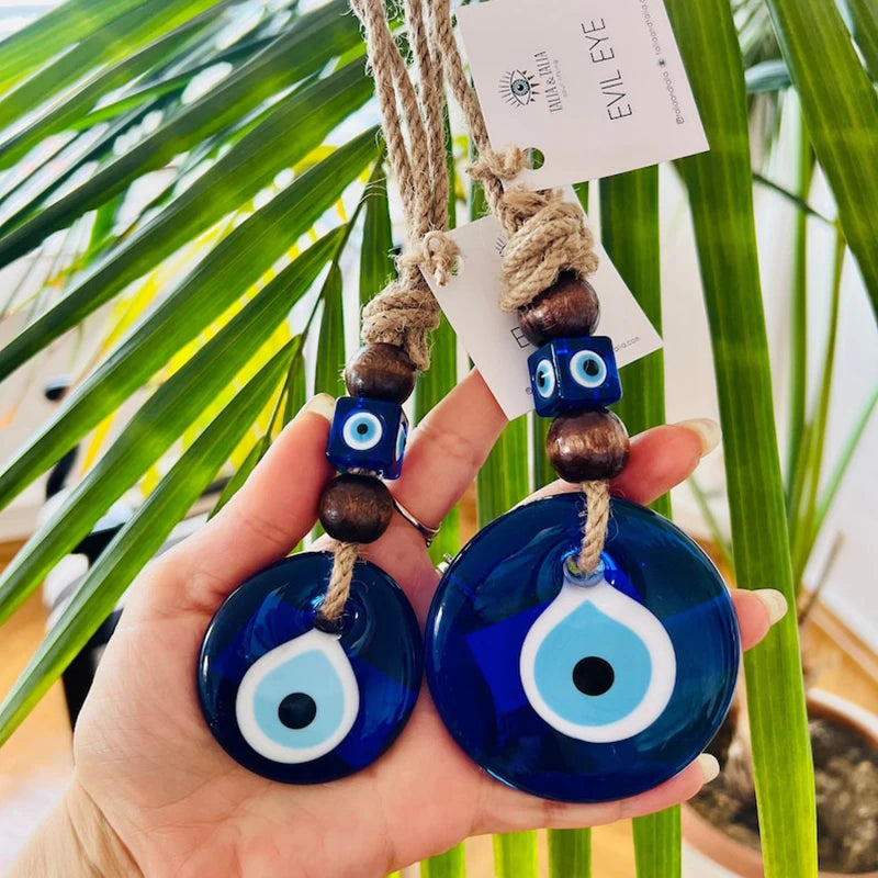 Evil Eye Macrame Wall Hanging – Nazar Protection Decor