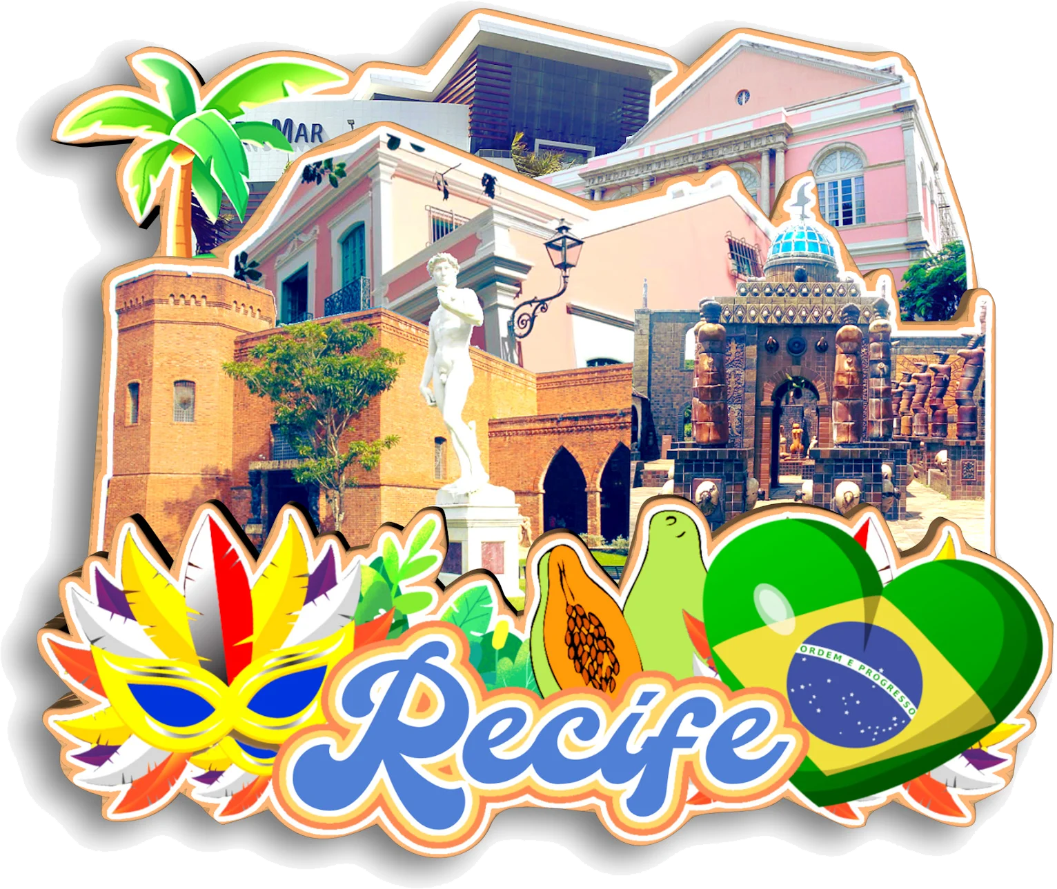 Brazil City Fridge Magnets – Travel Souvenir (Handmade)