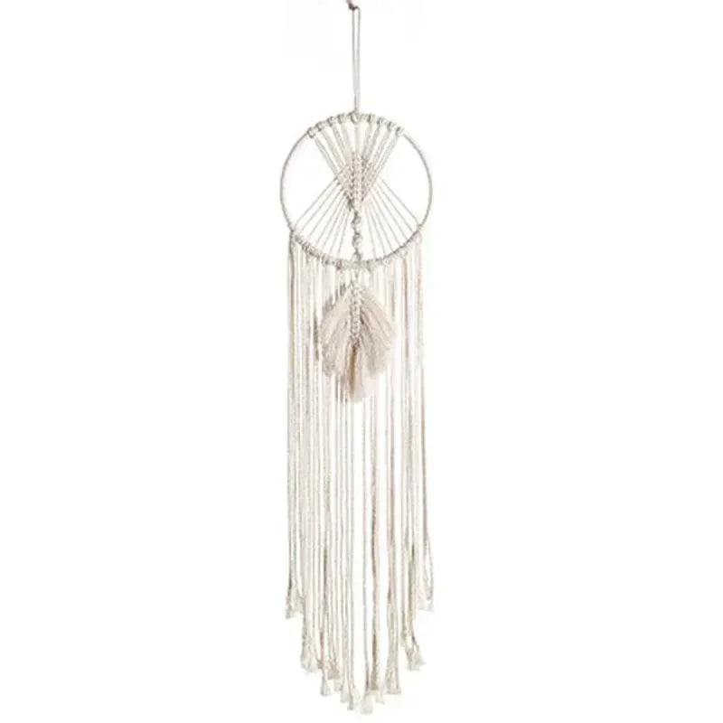 Macrame Dream Catcher Wall Tapestry – Boho Nordic Home Decor