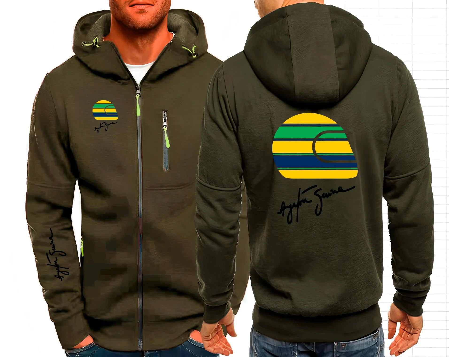 Ayrton Senna F1 Hooded Jacket