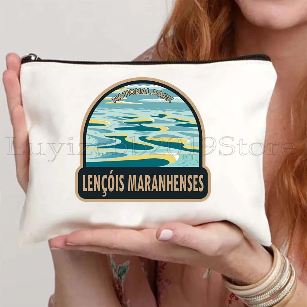 Brazil Canvas Zipper Pouch – Rio de Janeiro Design