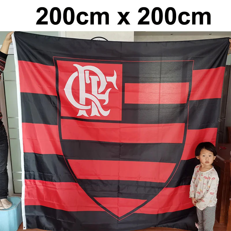 Brazil & Flamengo Flag Banner – Large Size Home Decor