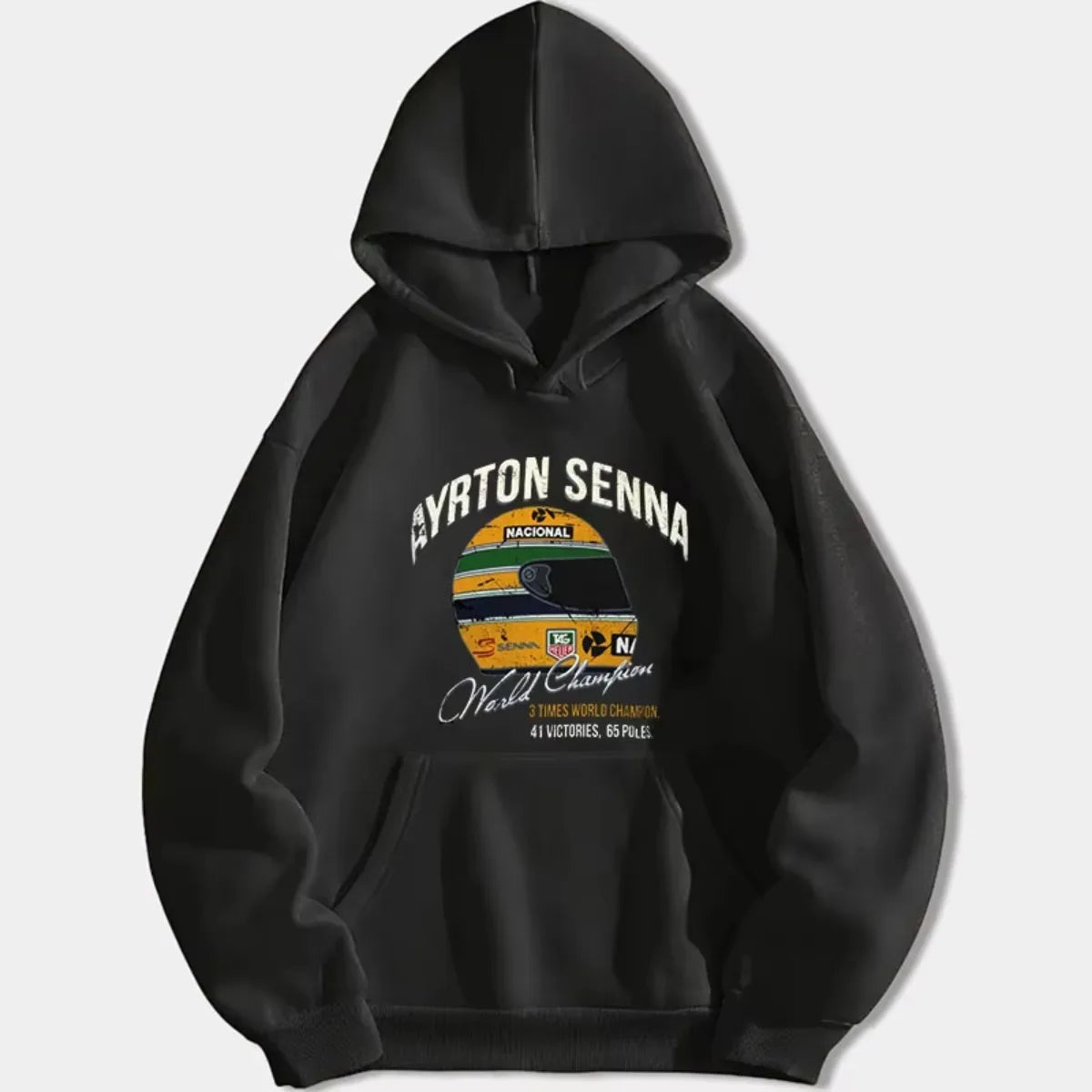Ayrton Senna Vintage World Championship Hoodie