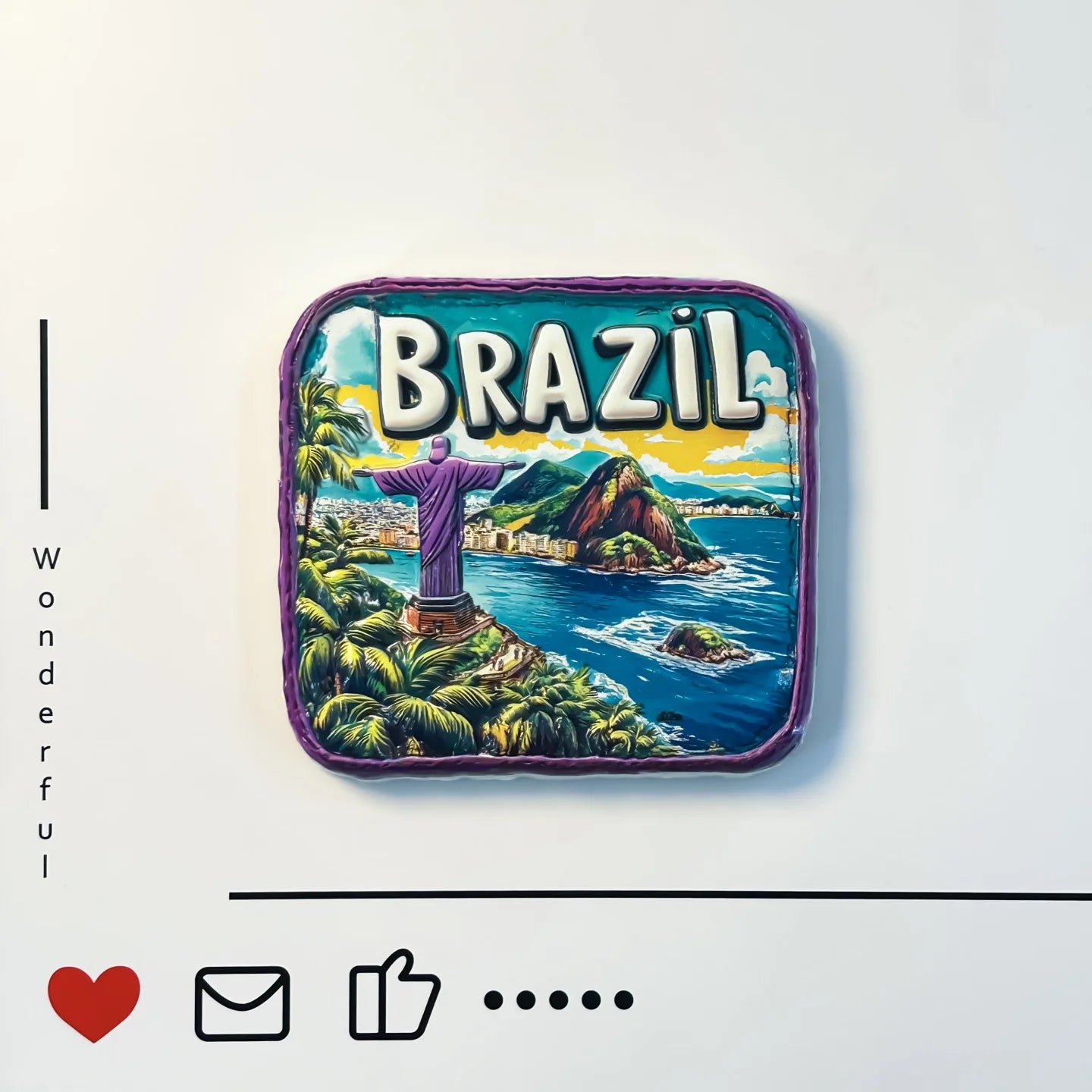 Christ the Redeemer Fridge Magnet – Rio de Janeiro Souvenir