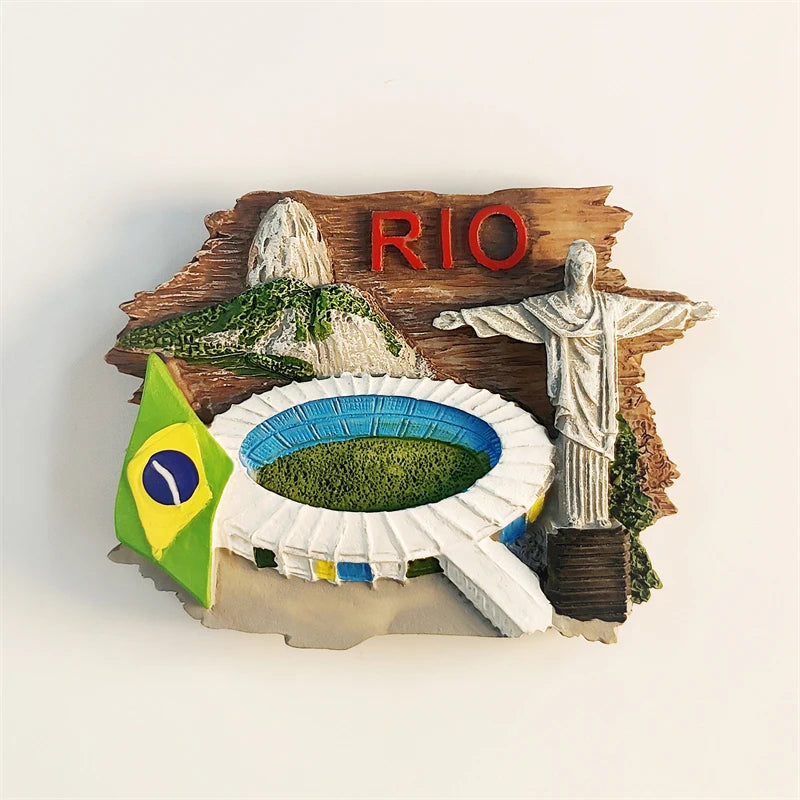 Rio de Janeiro 3D Resin Magnet